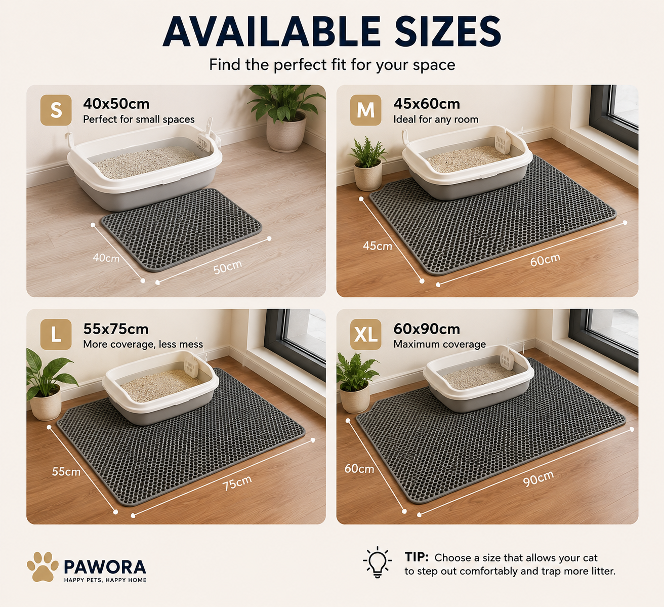 Cat Litter Mat – 2-Layer Sand Trap