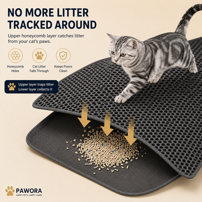 Cat Litter Mat – 2-Layer Sand Trap