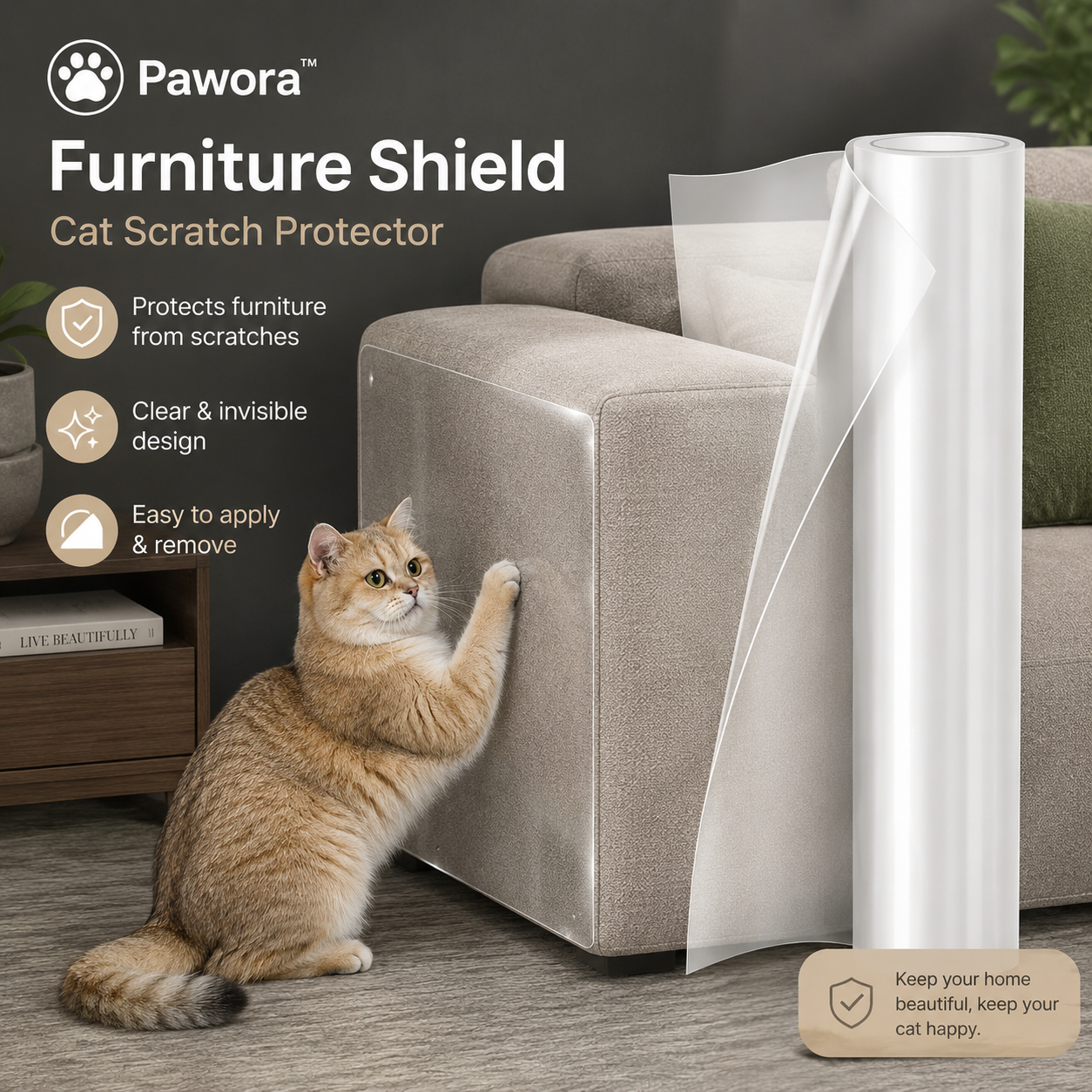 Furniture Shield – Cat Scratch Protector