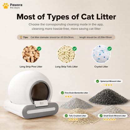 Smart Self-Cleaning Litter Box 65L